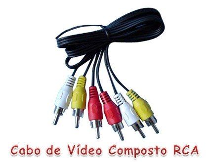 Cabo Av Audio E Video Rca Tv Lcd Led Dvd Sky Net Video